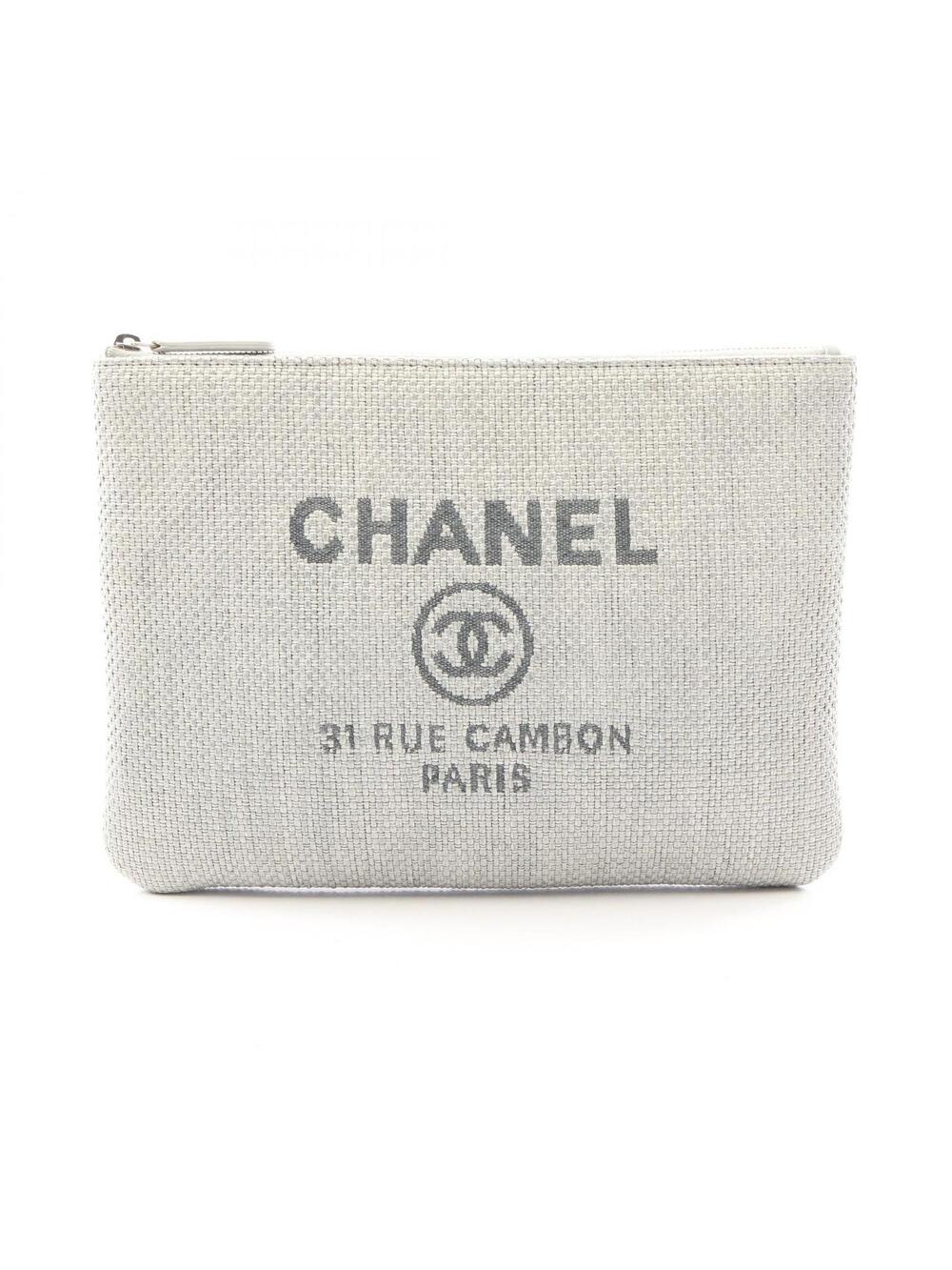 Chanel Deauville Clutch Bag Pouch Case #280351C10B